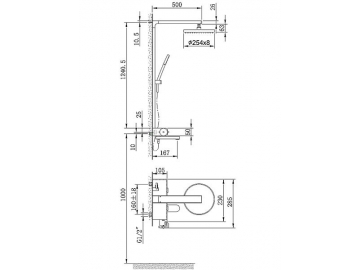 Exposed Thermostatic Shower Valve, HL6905B