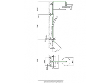 Exposed Thermostatic Shower Valve, FB6185B