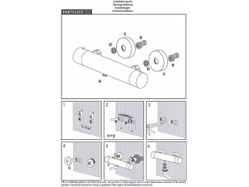 Exposed Thermostatic Shower Valve, FB6263C
