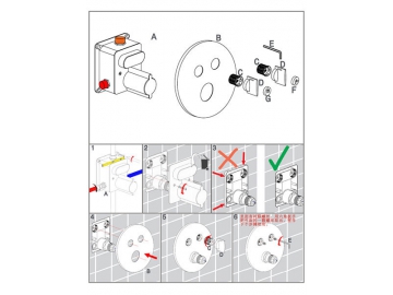 Concealed Thermostatic Shower Valve, HL6916