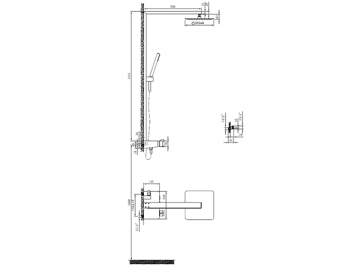 Exposed Thermostatic Shower Valve, HL7025