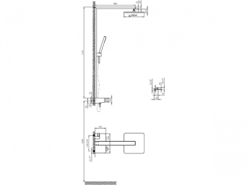 Exposed Shower Mixer, HL7015