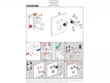 Exposed Shower Mixer, HL7116