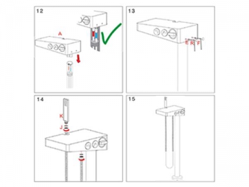 Freestanding Bath Shower Mixer, HL6972