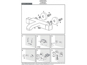 Thermostatic Bath Shower Mixer, FB6182C