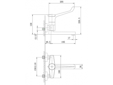 Thermostatic Basin Mixer Tap, HE6850