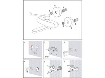 Elbow Lever Medical Basin Tap, HE6850