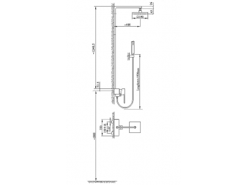 Exposed Shower Mixer, FB6335B