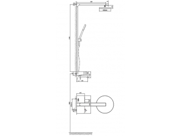 Exposed Shower Mixer, HL6975B