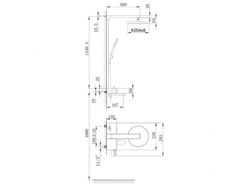 Exposed Shower Mixer, HL6935B