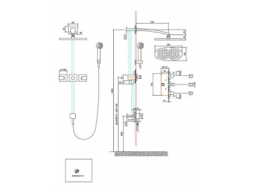 Concealed Shower Mixer, FB6066B