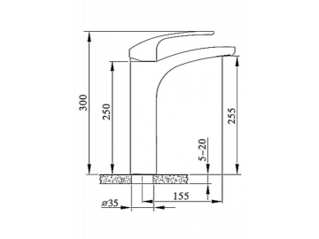 Exposed Basin Mixer, HP6481