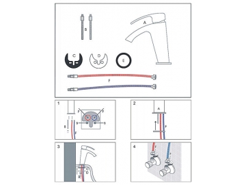 Exposed Basin Mixer, HP6640A