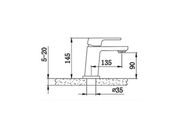 Exposed Basin Mixer, FL6330