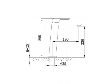 Exposed Basin Mixer, FL6330A