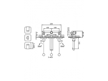 Concealed Basin Mixer, FL6060