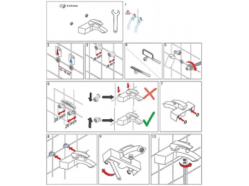 Exposed Bath Shower Mixer, HP6642