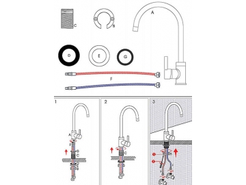 Kitchen Faucet, FL6844