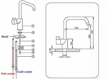 Kitchen Faucet, HA6134