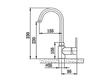 Kitchen Faucet, FL6244