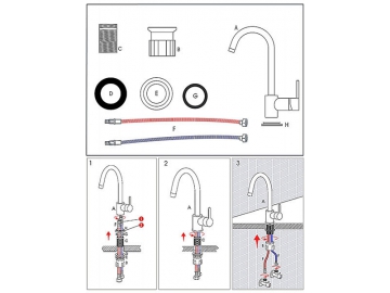 Kitchen Faucet, FL6244