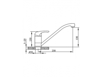 Kitchen Faucet, FL3206