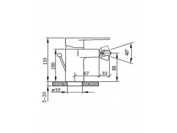 Bidet Mixer, FL3242