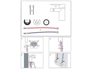 Bidet Mixer, FL3242