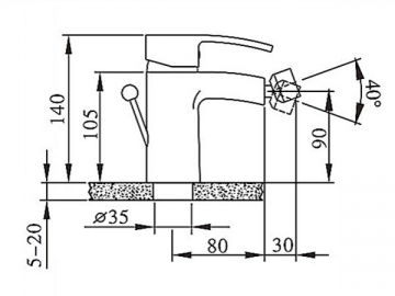 Bidet Mixer, FL3261