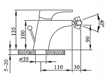 Bidet Mixer, FL3271