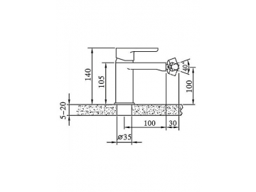Bidet Mixer, FL6321