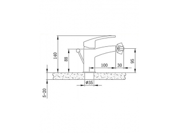 Bidet Mixer, FL6411