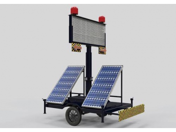 Portable Solar Powered Variable Message Sign