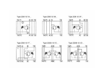 Pilot Operated Hydraulic Pressure Relief Valve, Sandwich Plate type