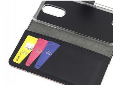 Glitter Fabric Shockproof Wallet Phone Case for LG K8 2017
