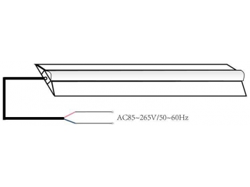 Integrated Flush Mount LED Tube Light