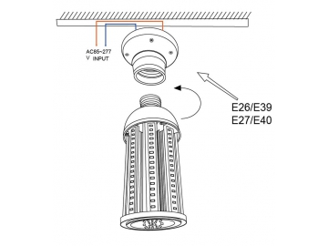 360° Waterproof LED Corn Light Bulb