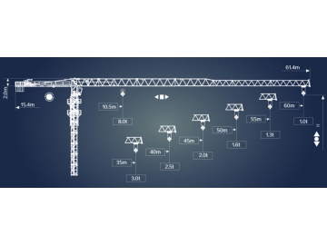 JST100 Flat Top Tower Crane