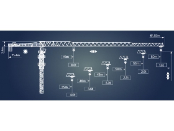 JST125 Flat Top Tower Crane