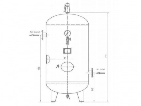 Compressed Air Receiver Tank