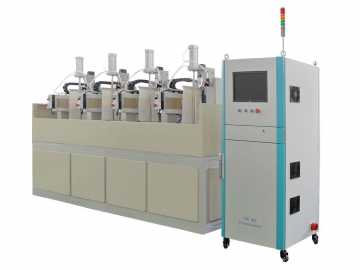 4-Head CNC 3D Glass Grinding Edge Chamfering Machine