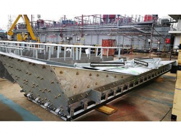 Self-Unloader Bulk Carrier Discharging Conveyor