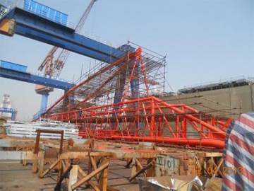 Self-Unloader Bulk Carrier Discharging Conveyor