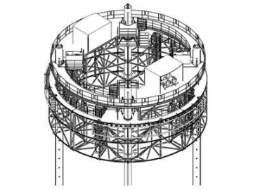 Offshore Maintenance Hydraulic Pile Platform