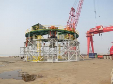 Offshore Maintenance Hydraulic Pile Platform