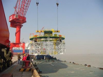 Offshore Maintenance Hydraulic Pile Platform