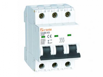 DAB6-63 MCB 4-5kA Miniature Circuit Breaker