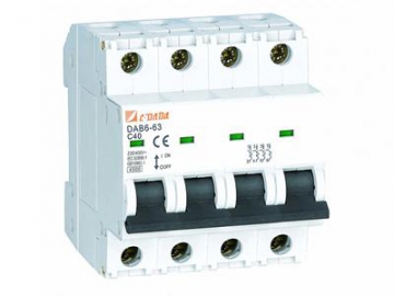 DAB6-63 MCB 4-5kA Miniature Circuit Breaker