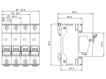 DAB5-63 MCB 4.5kA Miniature Circuit Breaker
