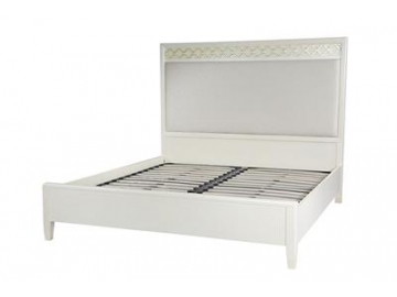 King Size Birch Wood Frame Bed